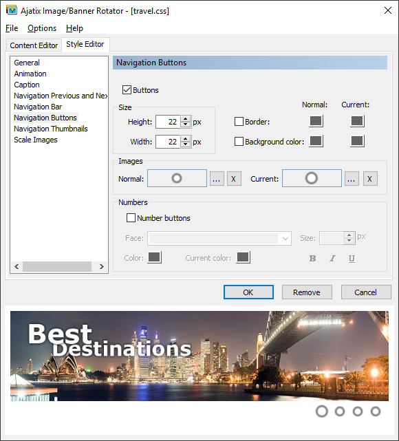 Image / Banner Rotator Dreamweaver Extension screenshot